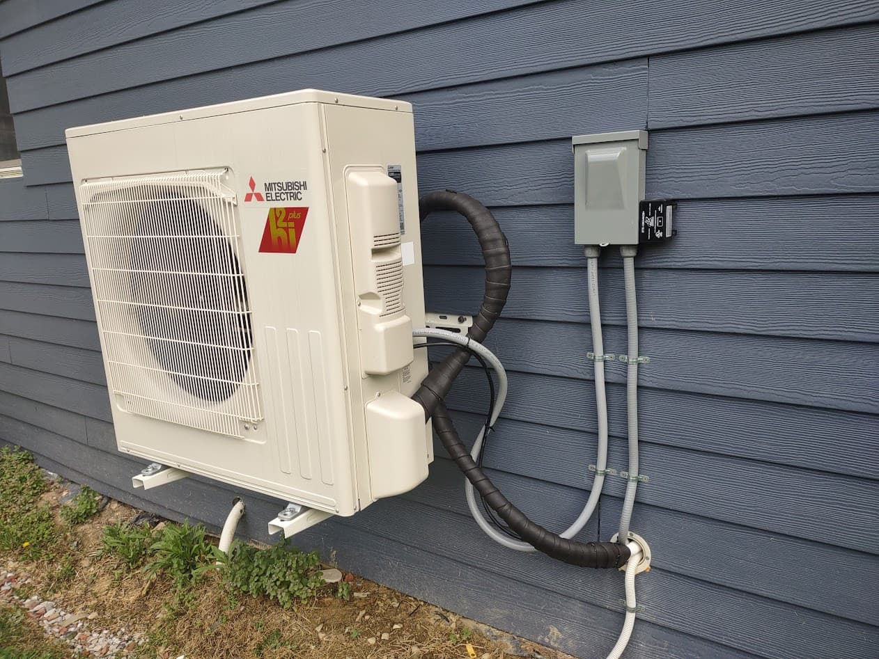 Hyper-heat condenser with insulated line set and weatherproof electrical disconnect